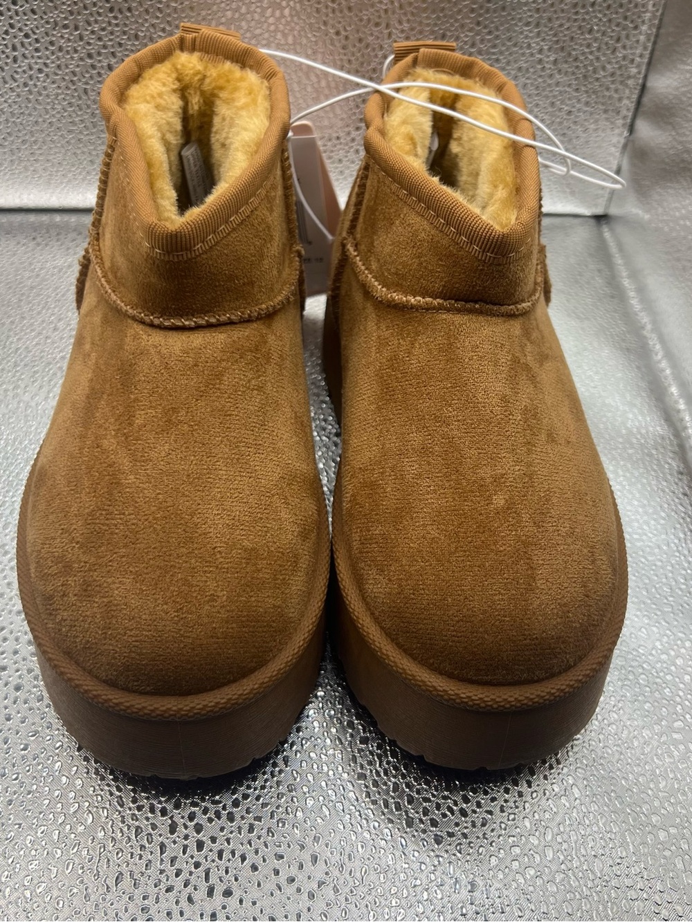 Kids Classic Suede Fleece-Lined Boots - Tan